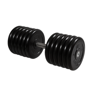 Гантель неразборная черная 61 кг MB-FdbM-B61